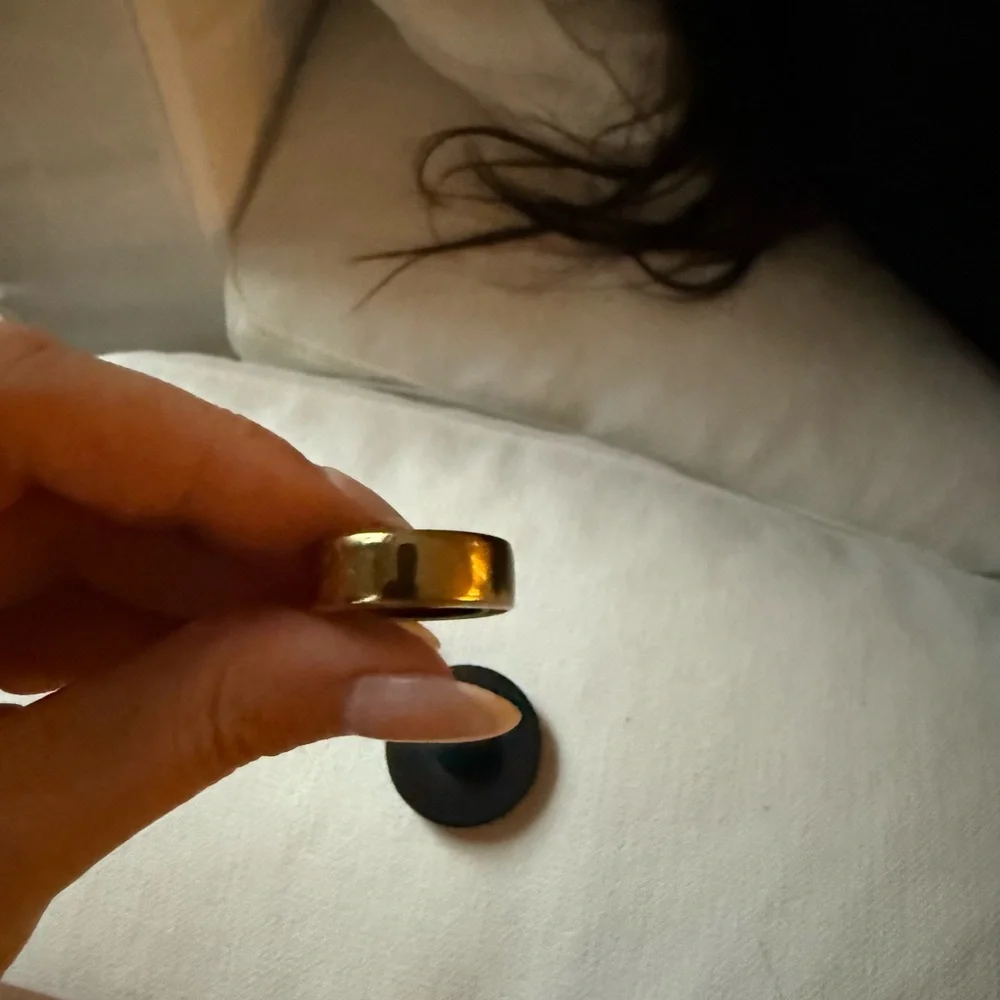 Oura Gold Smart Ring Sleek Wearable
